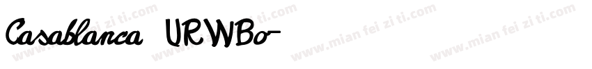 Casablanca URWBo字体转换